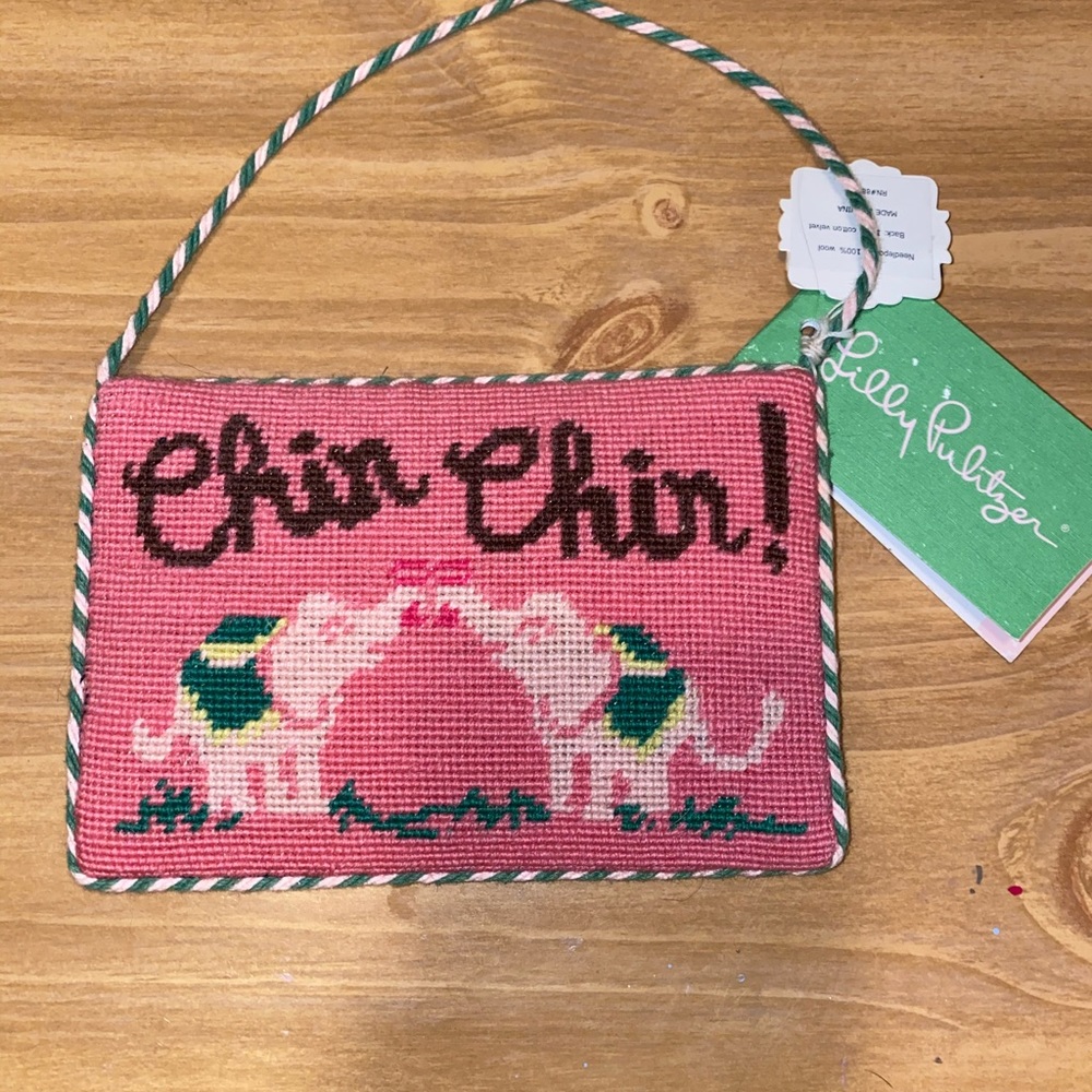 RARE Needlepoint Door Hanger